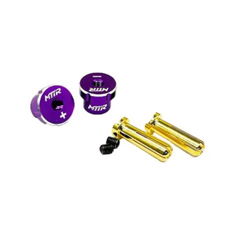 MTTR Racing 5mm Bullet Plug Connector Set Purple 07011