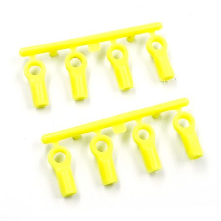 Yeah Racing M3 Plastic Ball End 4.8x13mm (8) Yellow YA-0553FYW