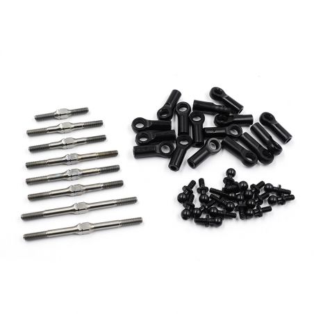 Team Associated RC10T - 64 Titanium Turnbuckle w/BallStuds Set Yeah Racing ARC-010SV