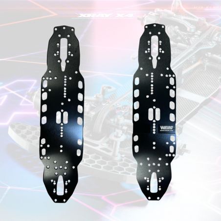 1.5mm Aluminum - XRAY X4 24/25 Main Chassis Plate - WEI RC