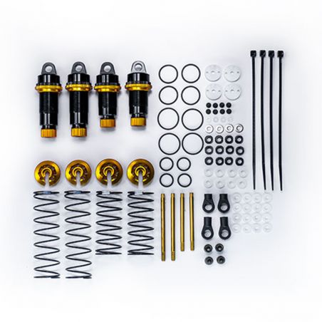 Koswork RC10 12mm Gold Big Bore Buggy Shock Set (F & R) Team Associated KOS04191-5GD