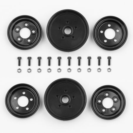 Team Associated RC10 Jay Halsey Black Front Wheels 6394