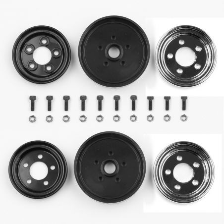 Team Associated RC10 Jay Halsey Chrome Front Wheels 6395
