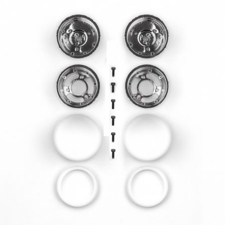 Team Associated RC10 Jay Halsey Rear Chrome Wheels 6396