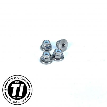 R1WURKS Titanium M3 Flange Locknuts 900016-1