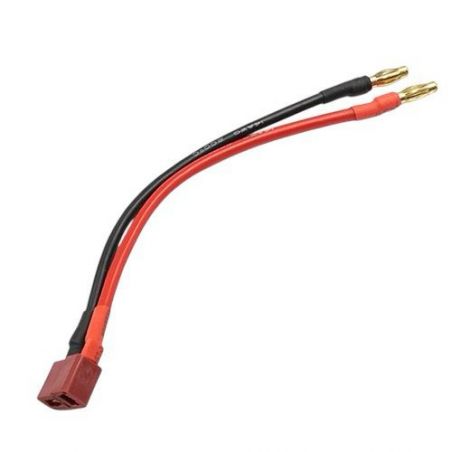 4mm Plug w/ T-Plug Connector Wire 15cm - Yeah Racing WPT-0138