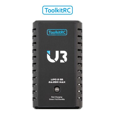 ToolkitRC U3 - Chargeur LiPo USB-C 2-3S - 2A DC 9-20V TK13400