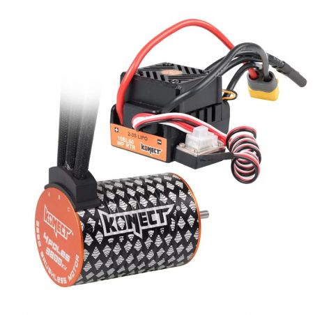 COMBO 3800Kv KONECT BRUSHLESS 60Amp WP + Moteur 4P 3650SL KN-COMBO-D3