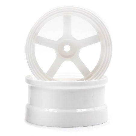 Reve D Competition Drift Wheel "DP5" White (Offset 8, 2pcs) RW-DP5W8