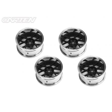 CARTEN OFFSET CHANGEABLE WHEEL SET (14SPOKE/MATTE BLACK) / 4PCS NHA562