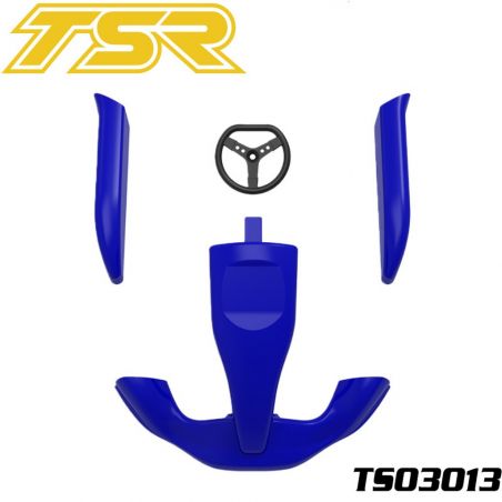 TS03013-BL Car Plastic shell set, Blue - Team Saxo GK-200