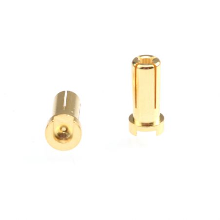 RUDDOG 5mm Gold Plug Male 14mm (2pcs) RP-0264