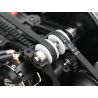 Une configuration privilégiant les performances tout-terrain. Moteur central arrière et transmission par double courroie