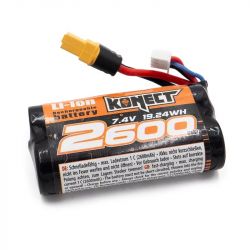 Konect Li-Ion XT60 7.4V 2600 mAh 15C KN-LI0742600-XT60 Battery