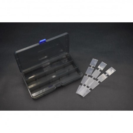Koswork Parts Box 177x102x25mm (15 compartments, removable dividers)