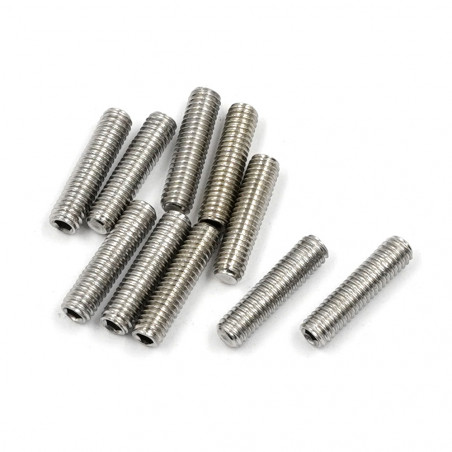 STAINLESS STEEL M3X12MM HEX SOCKET SCREWS 10 PCS - yeah racing