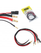 Yeah Racing WPT-0115 3 in 1 Charger Cable 4mm / 5mm / Receiver