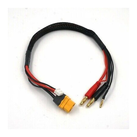 XT60 CHARGE CABLE W/ 4MM PLUGS 35CM WPT-0150