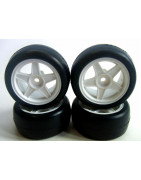 26R Mini Rubber Tire Set (Pre-Glue) Team Powers-MPG2604WH