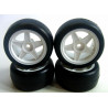 32R Mini Rubber Tire Set (Pre-Glue) Team Powers-MPG2604WH
