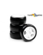 32R Mini Rubber Tire Set (Pre-Glue) Team Powers-MPG2604WH