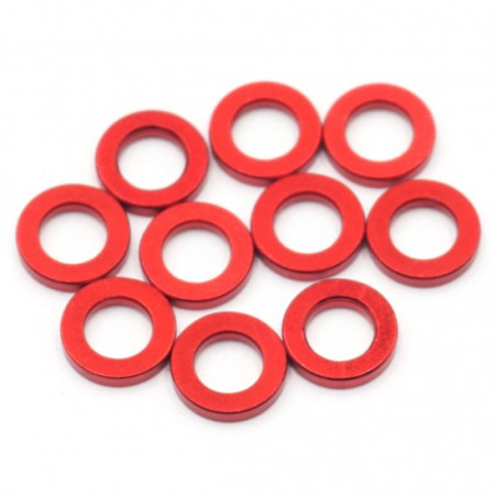 XP-10240 / ALUMINUM SHIM 3X5.5X1.0MM RED 10PCS