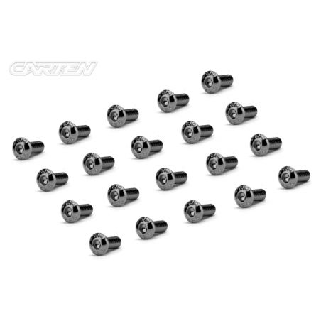 CARTEN M3x8 Screw Set 12.9- BH (Black Nickel Coating) (20) BBH0308