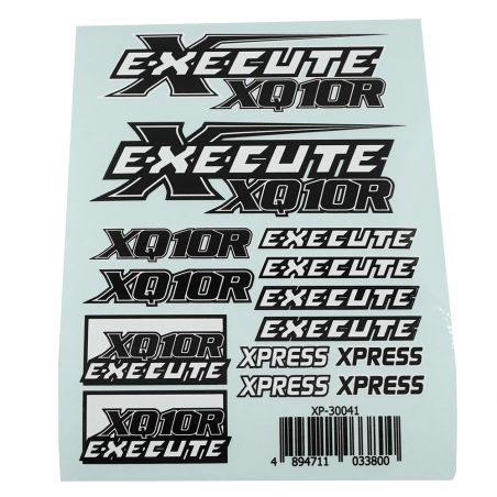 XP-3004 EXECUTE XQ10R LOGO STICKER DECAL A6 148X105MM