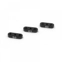 XP-10859 ALUMINUM 8.0, 8.5, 9.0MM ADJUSTABLE ACKERMANN STEERING INSERTS