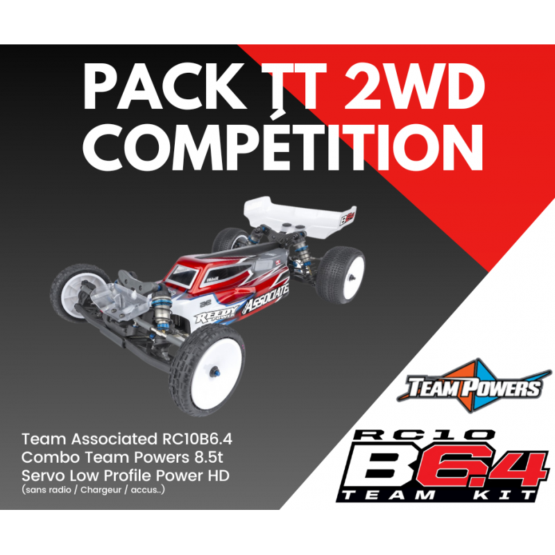 Pack TT RC10B6.4 Compétition "Mod" sans Radiocommande