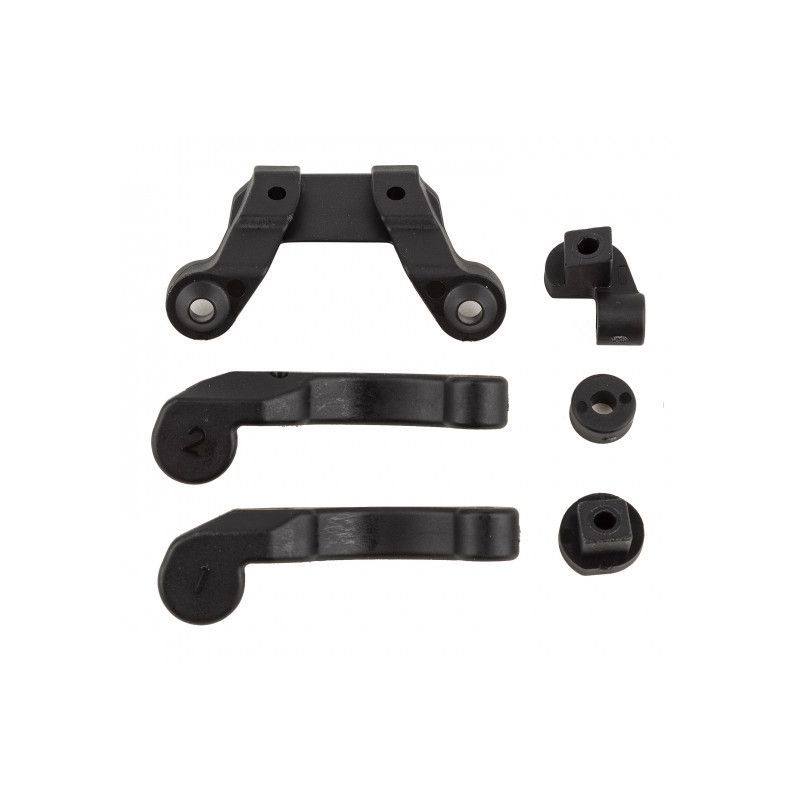 Team Associated RC10B6.4 Front Wing Mount, Fan Mounts, and Battery Brace Shim Set AE91978