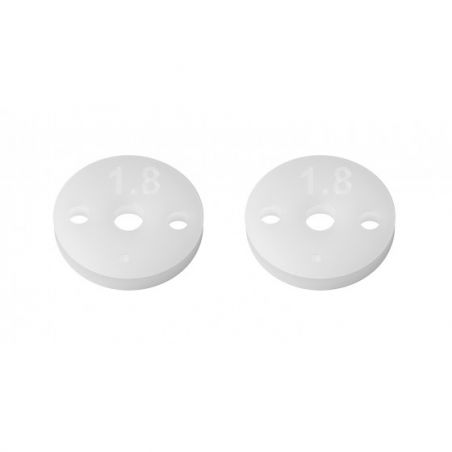 Team Associated FT 13mm Shock Pistons, 2.5mm, 2x1.8 91934