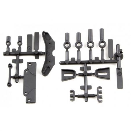 Team Associated RC10B6.3 Tower Covers, Wire Clips, Rod Ends 91885