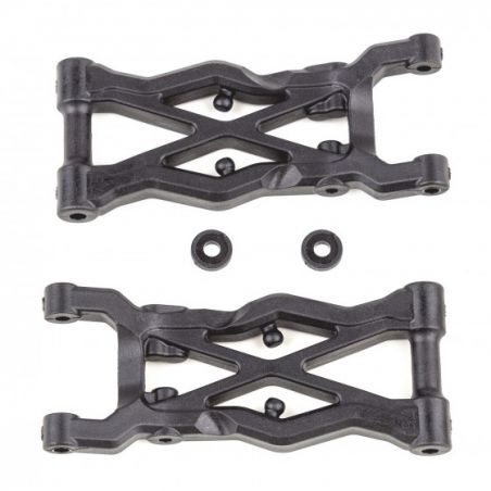 Team Associated RC10B6.3 FT Rear Suspension Arms 75mm, carbon fiber AE91874