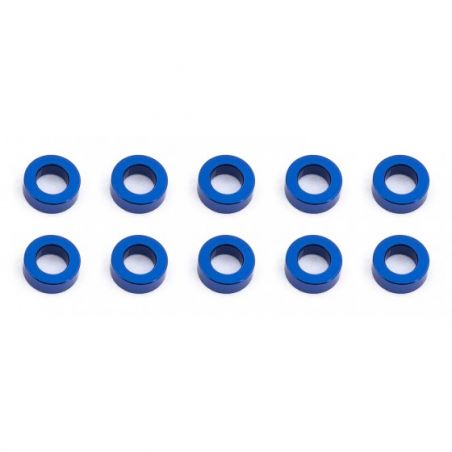 Team Associated Ballstud Washers, 5.5x2.0 mm, blue aluminum AE31383