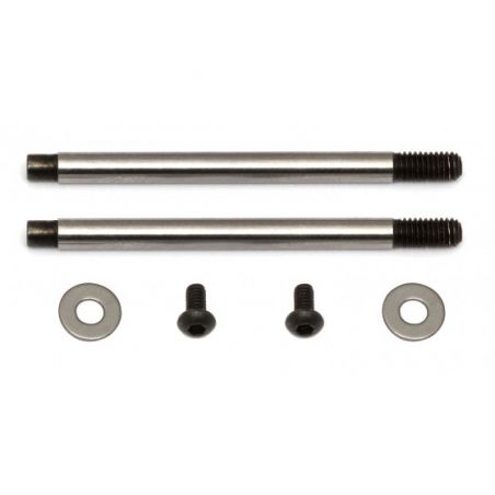 Team Associated FT 3x21 mm Shock Shafts V2, chrome 91616