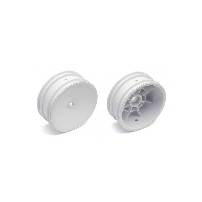 Team Associated Buggy Front Hex Wheels, white AE9690