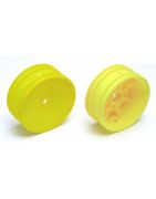 Team Associated Buggy Front Hex Wheels, yellow AE9691