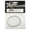 X-SQUARE WHITE KEVLAR LOW FRICTION WHITE BELT 3X171MM 57T FOR EXECUTE XM1 XM1S  X2-BL-171