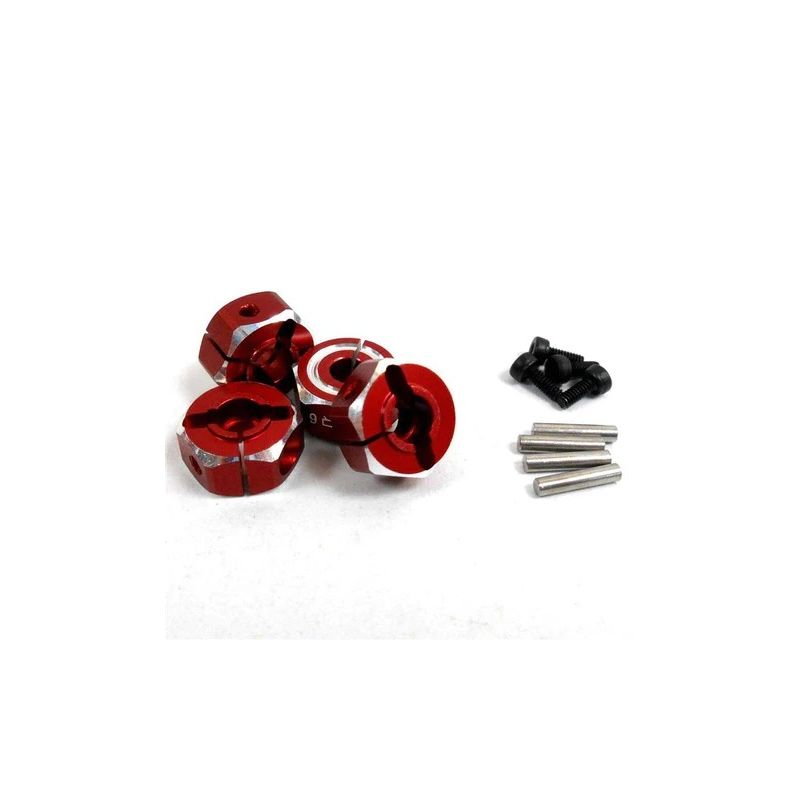 HEX 12X6MM ALUMINUM  ADAPTOR SET FOR 1/10 RC TOURING WA-033RD