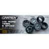 CARTEN TC Intermediate Tires+Wheels 6 Spoke Grey ET -0mm (4PCS) NHA488
