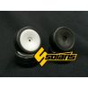 Solaris 28-J 1/10 High-Performance Mini Slick Tire Set Dish Wheel White (4 pcs/set) S-M28J0M0W