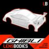 Lens Bodies Ghibli 0.5mm 1:10 Onroad Clear Body - Light Weight LB-HRELB10GHL-L