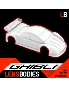 Lens Bodies Ghibli 0.5mm 1:10 Onroad Clear Body - Light Weight LB-HRELB10GHL-L
