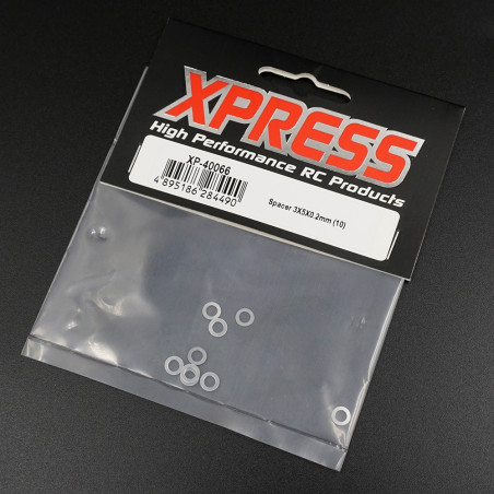 STEEL SPACERS 3X5X0.2MM 10PCS - Xpress XP-40066