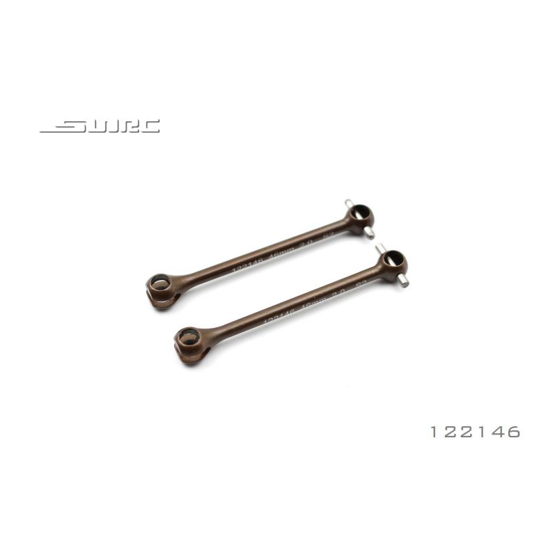 SNRC 122146 1/10 RC Accessories UNIVERSAL CVD DRIVE SHAFT-SPRING STEEL 46mm 2.0PIN-S2(2) 122146