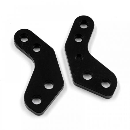 GRAPHITE KNUCKLE PLATE +1MM OFFSET FRONT 2PCS XPRESS XQ11 XP-11148