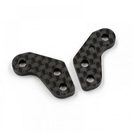 GRAPHITE KNUCKLE PLATE +1MM OFFSET REAR 2PCS XPRESS XQ11 XP-11149