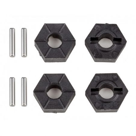 Team Associated Rival MT10 Wheel Hexes, 12mm 25820