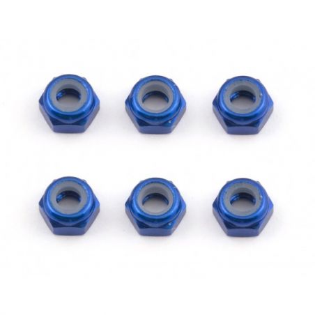 FT M3 Locknut, blue aluminum Team Associated  AE31550